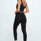 Zip Up Crop Sports Tank Top Set