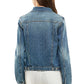 Spandex  Ladies  Casual Denim Jacket