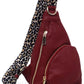 Leopard Strap Sling Backpack