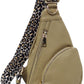 Leopard Strap Sling Backpack