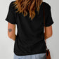 Black Witch Casual Letter Print Graphic Tee