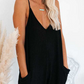 Solid Color V-Neck Pocket Jumpsuit HN4HHH66KN