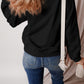 Black Fall Pumpkin Graphic Drop Shoulder Sweatshirt