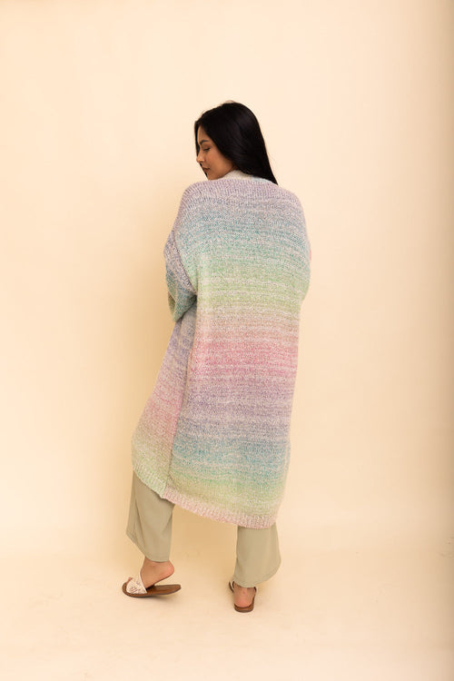 Lounge Around Longline Ombre Cardigan