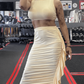 Alpha C Apparel Women 2 Piece Crop Top and Long Skirt Alpha C Apparel