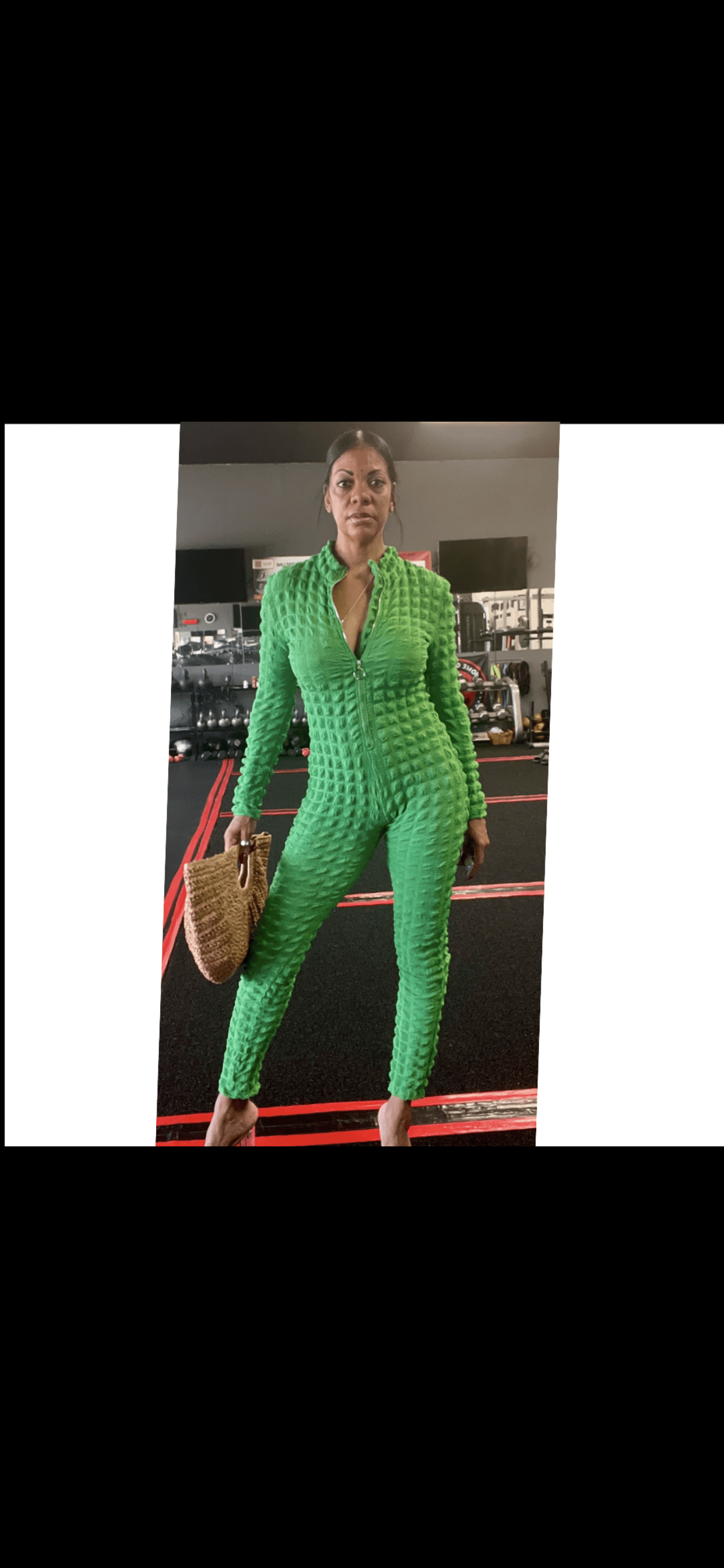 Women one piece jumpsuit Alpha C Apparel Green