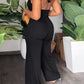 V-Pile Tie - Up Backless Casual Wide-Leg Jumpsuit
 HWUBKQ2MHQ Jumpsuits Alpha C Apparel