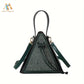 Elegant Rhinestone Triangle Bag purse Alpha C Apparel Green