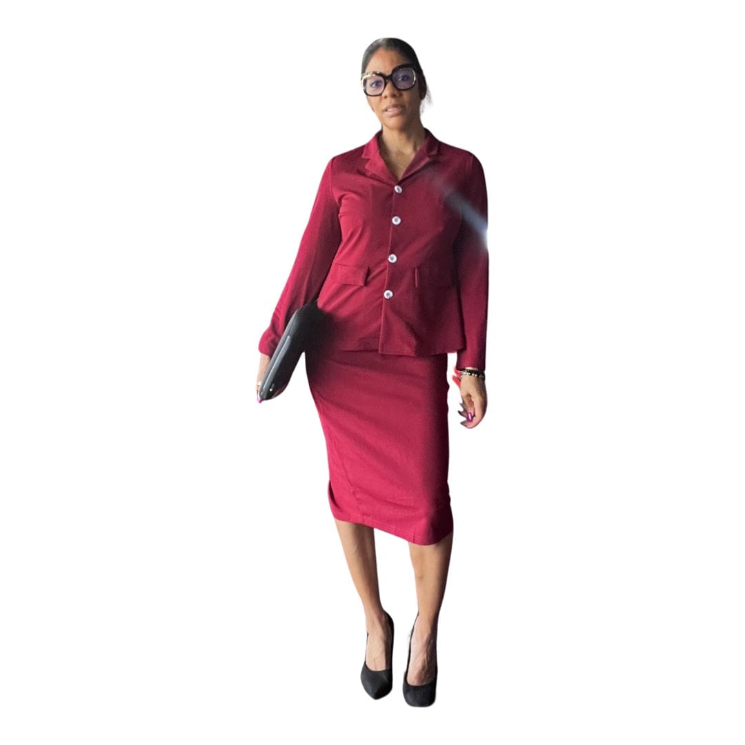 Alpha C Apparel Women Casual Pencil Skirt Business Suit women apparel Alpha C Apparel