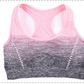 High Stretch Breathable Top Fitness Women Padded Yoga Gym Seamless Crop Top Alpha C Apparel XL / Pink