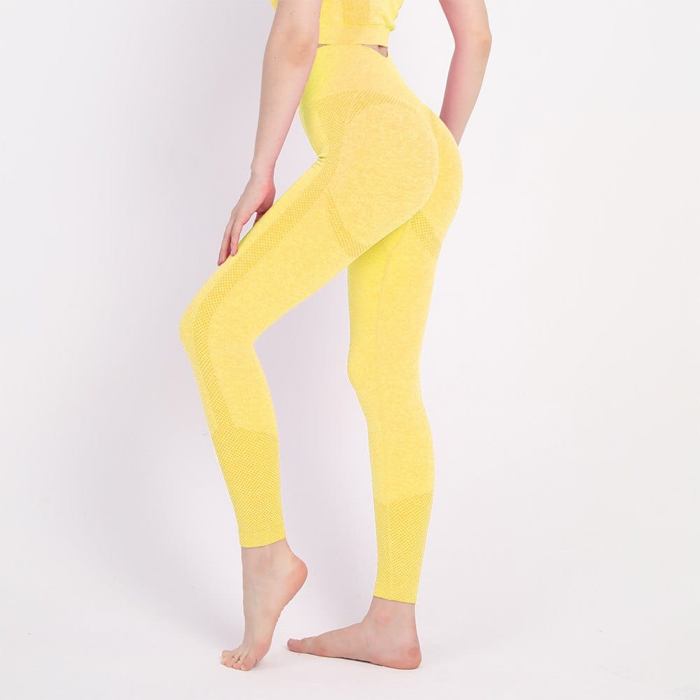 Yoga Leggings Sport Women Fitness Legging Seamless Workout Leggings  Fashion Push Up Leggings Gym Women Clothing Dropshipping Alpha C Apparel Yellow / S