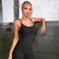 YIOIOIO Women Workout Seamless Jumpsuit Yoga Ribbed Bodycon One Piece Spaghetti Strap Leggings Romper   ] Back to results Amazon