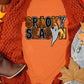 Orange SPOOKY SEASON Sequin Ghost Graphic Tee