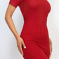 Ribbed Bodycon Midi Dress CCWHOLESALECLOTHING