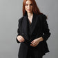 Double Breasted Blazer, Pants & Vest Set - Black