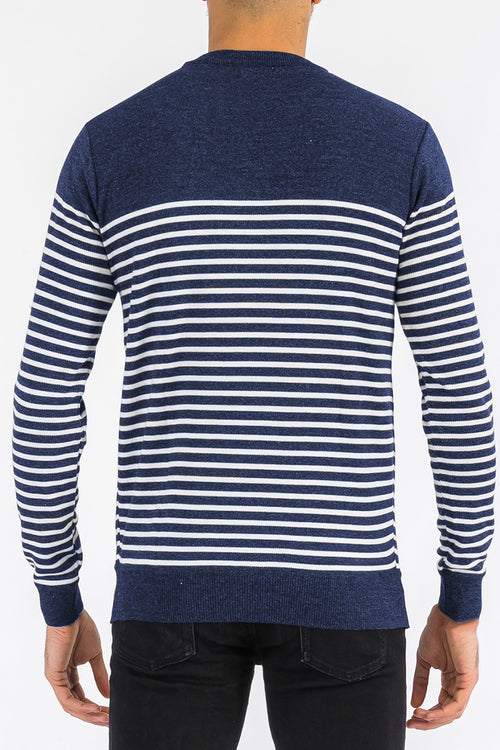 FULL KNIT STRIPED SWEATER NR2014