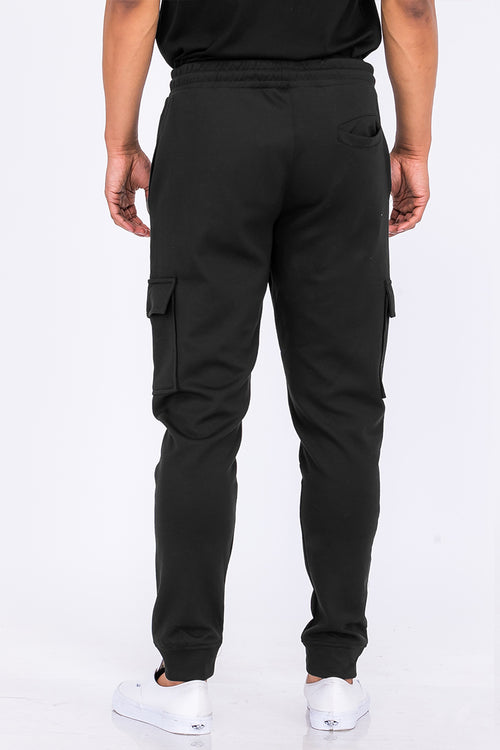 Cotton Blend Cargo Joggers