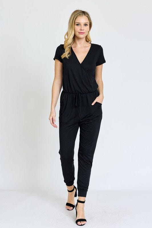 Short Sleeve Jogger Jumpsuit Casual EG fashion