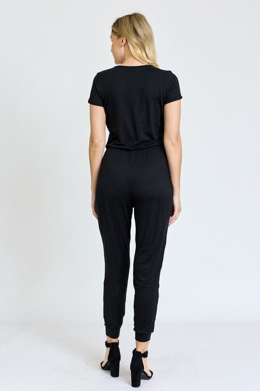 Short Sleeve Jogger Jumpsuit Casual EG fashion