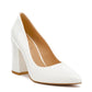 KAMIRA BLOCK HEELED FORMAL PUMPS Rag Company White / 6