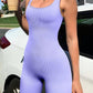 Square Neck Wide Strap Jumpsuit Active Wear Trendsi