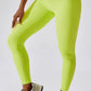 Wide Waistband Slim Fit Back Pocket Sports Leggings Activewear Trendsi