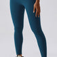 Wide Waistband Slim Fit Back Pocket Sports Leggings Activewear Trendsi