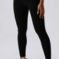 Wide Waistband Slim Fit Back Pocket Sports Leggings Activewear Trendsi