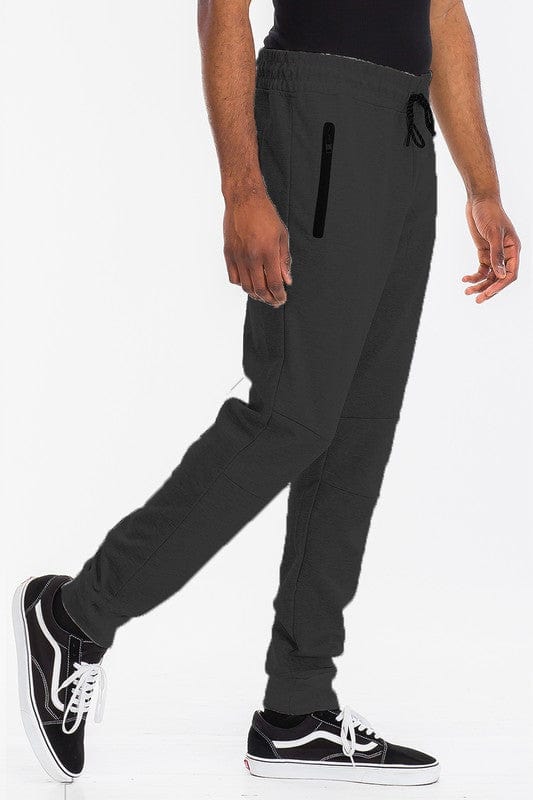 Weiv Mens Solid Heathered Jogger WEIV BLACK / S