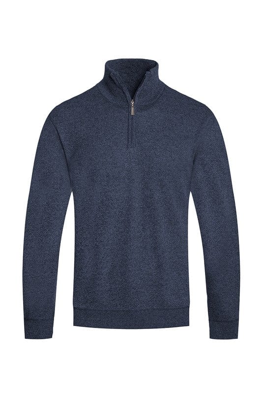 Weiv Mens Knit Quarter Zip Sweater WEIV NAVY / S