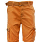 Weiv Mens Belted Cargo Shorts with Belt WEIV