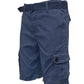 Weiv Mens Belted Cargo Shorts with Belt WEIV